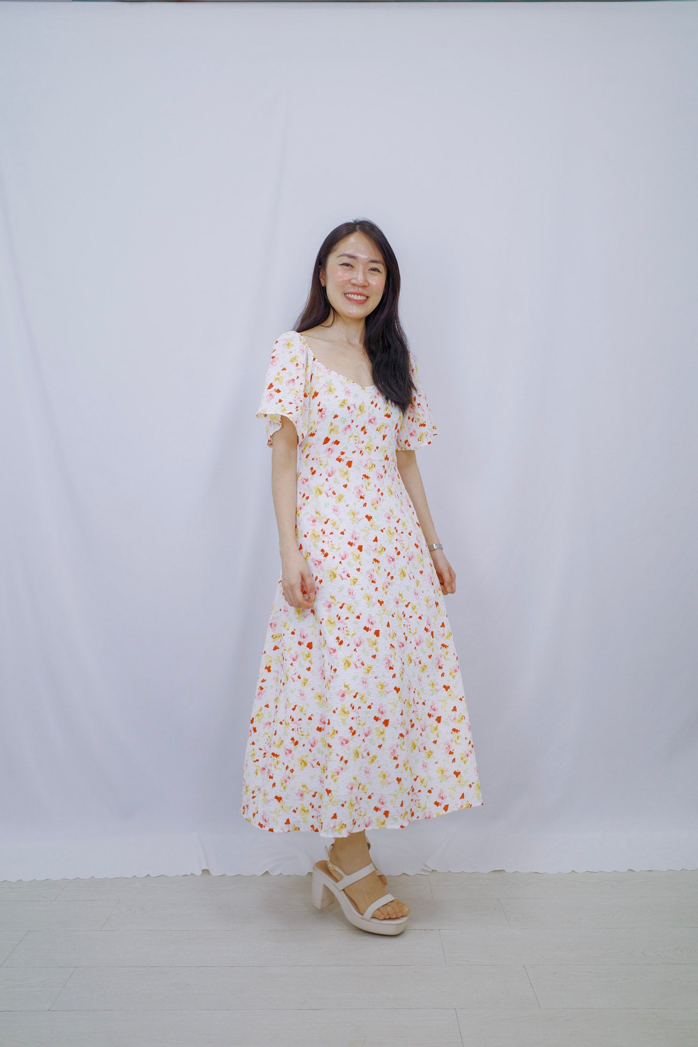 Franchesca A-line Floral Dress (Mummy)